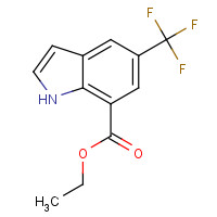 1196047-84-3 ethyl 5-(trifluoromethyl)-1H-indole-7-carboxylate chemical structure