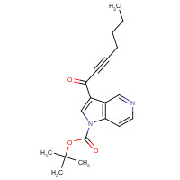 1050373-54-0 tert-butyl 3-hept-2-ynoylpyrrolo[3,2-c]pyridine-1-carboxylate chemical structure