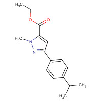 852815-00-0 ethyl 2-methyl-5-(4-propan-2-ylphenyl)pyrazole-3-carboxylate chemical structure