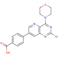 1557084-01-1 4-(2-chloro-4-morpholin-4-ylpyrido[3,2-d]pyrimidin-7-yl)benzoic acid chemical structure