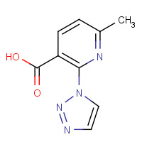 1293285-45-6 6-methyl-2-(triazol-1-yl)pyridine-3-carboxylic acid chemical structure