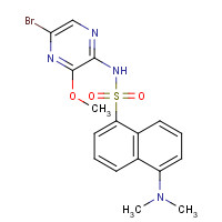 173253-41-3 N-(5-bromo-3-methoxypyrazin-2-yl)-5-(dimethylamino)naphthalene-1-sulfonamide chemical structure