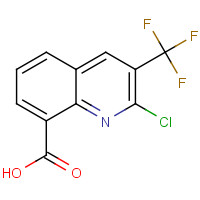 590372-14-8 2-chloro-3-(trifluoromethyl)quinoline-8-carboxylic acid chemical structure