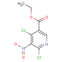 154012-15-4 ethyl 4,6-dichloro-5-nitropyridine-3-carboxylate chemical structure