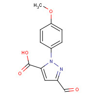 218631-82-4 5-formyl-2-(4-methoxyphenyl)pyrazole-3-carboxylic acid chemical structure