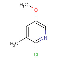 74650-70-7 2-chloro-5-methoxy-3-methylpyridine chemical structure