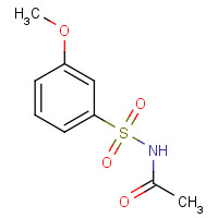 1219741-35-1 N-(3-methoxyphenyl)sulfonylacetamide chemical structure