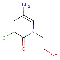 1441737-95-6 5-amino-3-chloro-1-(2-hydroxyethyl)pyridin-2-one chemical structure