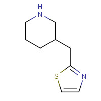 1017215-27-8 2-(piperidin-3-ylmethyl)-1,3-thiazole chemical structure