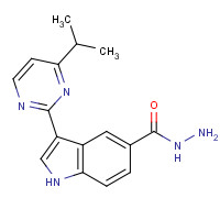 1401349-34-5 3-(4-propan-2-ylpyrimidin-2-yl)-1H-indole-5-carbohydrazide chemical structure
