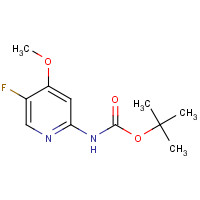 1369766-93-7 tert-butyl N-(5-fluoro-4-methoxypyridin-2-yl)carbamate chemical structure