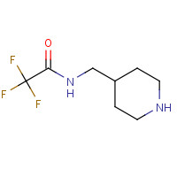 444617-44-1 2,2,2-trifluoro-N-(piperidin-4-ylmethyl)acetamide chemical structure
