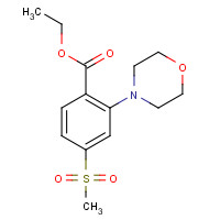 1354940-64-9 ethyl 4-methylsulfonyl-2-morpholin-4-ylbenzoate chemical structure