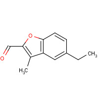 58455-61-1 5-ethyl-3-methyl-1-benzofuran-2-carbaldehyde chemical structure