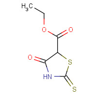 63910-18-9 ethyl 4-oxo-2-sulfanylidene-1,3-thiazolidine-5-carboxylate chemical structure