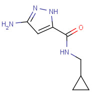1342836-22-9 3-amino-N-(cyclopropylmethyl)-1H-pyrazole-5-carboxamide chemical structure