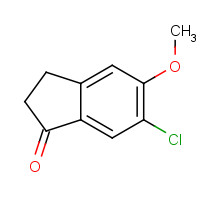 475654-43-4 6-chloro-5-methoxy-2,3-dihydroinden-1-one chemical structure