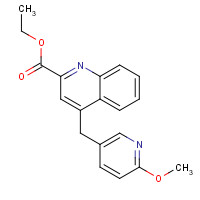 1314141-50-8 ethyl 4-[(6-methoxypyridin-3-yl)methyl]quinoline-2-carboxylate chemical structure