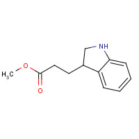 2813-28-7 methyl 3-(2,3-dihydro-1H-indol-3-yl)propanoate chemical structure