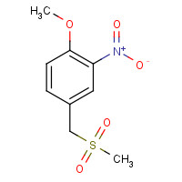 1116240-33-5 1-methoxy-4-(methylsulfonylmethyl)-2-nitrobenzene chemical structure