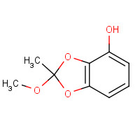 27648-85-7 2-methoxy-2-methyl-1,3-benzodioxol-4-ol chemical structure