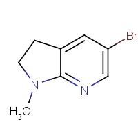 1187421-56-2 5-bromo-1-methyl-2,3-dihydropyrrolo[2,3-b]pyridine chemical structure