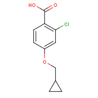 1237084-18-2 2-chloro-4-(cyclopropylmethoxy)benzoic acid chemical structure