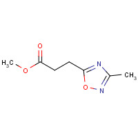 321392-78-3 methyl 3-(3-methyl-1,2,4-oxadiazol-5-yl)propanoate chemical structure