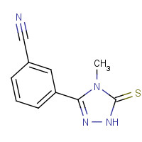 1024597-50-9 3-(4-methyl-5-sulfanylidene-1H-1,2,4-triazol-3-yl)benzonitrile chemical structure