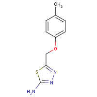 84138-77-2 5-[(4-methylphenoxy)methyl]-1,3,4-thiadiazol-2-amine chemical structure