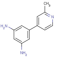 1240523-83-4 5-(2-methylpyridin-4-yl)benzene-1,3-diamine chemical structure