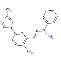 1201902-30-8 N'-[[2-amino-5-(4-methylimidazol-1-yl)phenyl]methyl]benzenecarboximidamide chemical structure