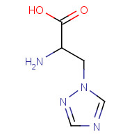 114419-45-3 2-amino-3-(1,2,4-triazol-1-yl)propanoic acid chemical structure