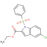 158561-88-7 ethyl 1-(benzenesulfonyl)-5-chloroindole-2-carboxylate chemical structure