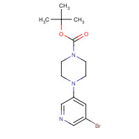 412348-60-8 tert-butyl 4-(5-bromopyridin-3-yl)piperazine-1-carboxylate chemical structure