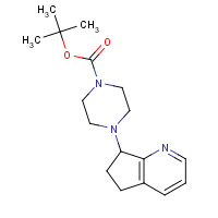 1269430-18-3 tert-butyl 4-(6,7-dihydro-5H-cyclopenta[b]pyridin-7-yl)piperazine-1-carboxylate chemical structure