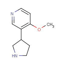 1234482-75-7 4-methoxy-3-pyrrolidin-3-ylpyridine chemical structure