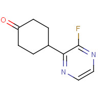 1350607-96-3 4-(3-fluoropyrazin-2-yl)cyclohexan-1-one chemical structure