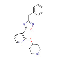 1443208-98-7 3-benzyl-5-(2-piperidin-4-yloxypyridin-3-yl)-1,2,4-oxadiazole chemical structure