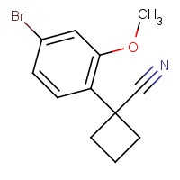 1314781-41-3 1-(4-bromo-2-methoxyphenyl)cyclobutane-1-carbonitrile chemical structure
