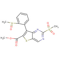 1462950-21-5 methyl 7-(2-methylsulfinylphenyl)-2-methylsulfonylthieno[3,2-d]pyrimidine-6-carboxylate chemical structure