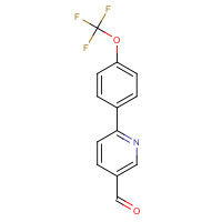 851069-97-1 6-[4-(trifluoromethoxy)phenyl]pyridine-3-carbaldehyde chemical structure