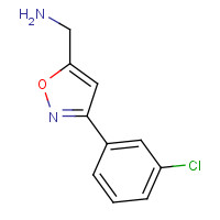 885273-50-7 [3-(3-chlorophenyl)-1,2-oxazol-5-yl]methanamine chemical structure