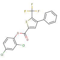 256348-21-7 (2,4-dichlorophenyl) 4-phenyl-5-(trifluoromethyl)thiophene-2-carboxylate chemical structure
