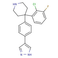 857532-43-5 4-(2-chloro-3-fluorophenyl)-4-[4-(1H-pyrazol-4-yl)phenyl]piperidine chemical structure