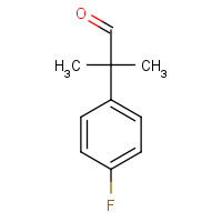 1205638-74-9 2-(4-fluorophenyl)-2-methylpropanal chemical structure