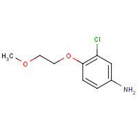 879047-68-4 3-chloro-4-(2-methoxyethoxy)aniline chemical structure