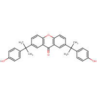 678166-75-1 2,7-bis[2-(4-hydroxyphenyl)propan-2-yl]xanthen-9-one chemical structure