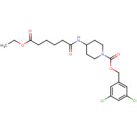 1613513-03-3 (3,5-dichlorophenyl)methyl 4-[(6-ethoxy-6-oxohexanoyl)amino]piperidine-1-carboxylate chemical structure