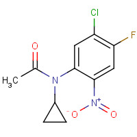 135861-09-5 N-(5-chloro-4-fluoro-2-nitrophenyl)-N-cyclopropylacetamide chemical structure